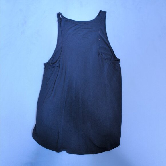 American Eagle Dark Blue Floral Graphic Flowy Swing Tank Top Women's Medium‎ - Picture 3 of 7